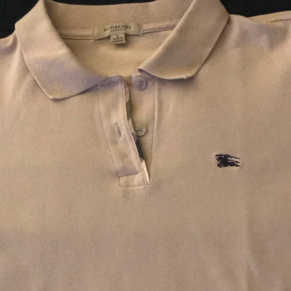 Beige Burberry Polo t-shirt